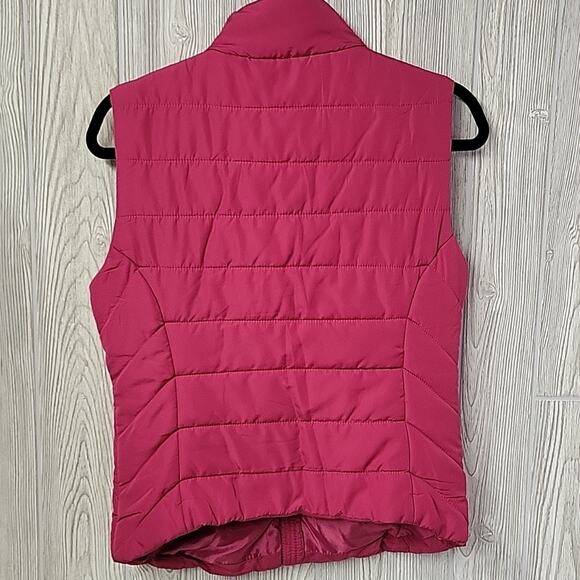 Aeropostale Pink Puffer Full Zip Vest Womens Size Small - Picture 4 of 8